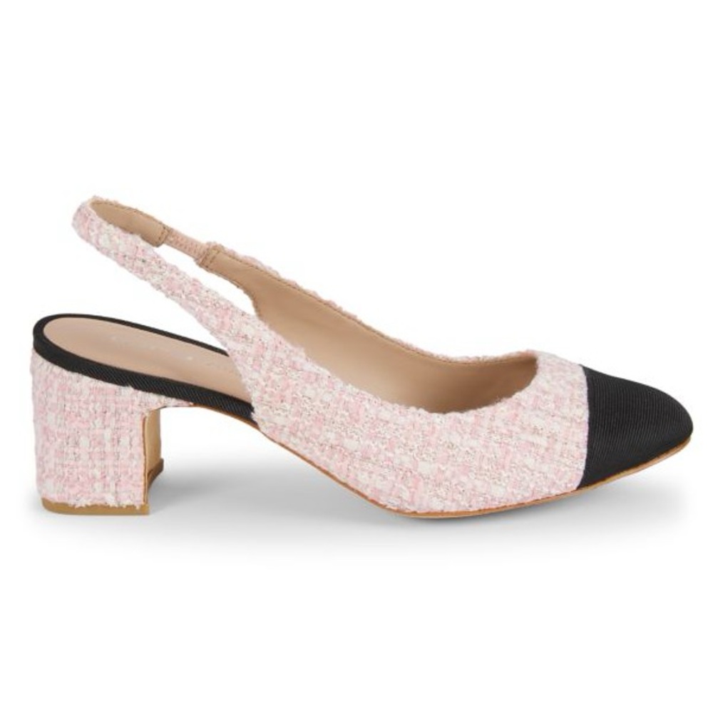 STUART WEITZMAN
Milla 64MM Tweed Slingback Pumps